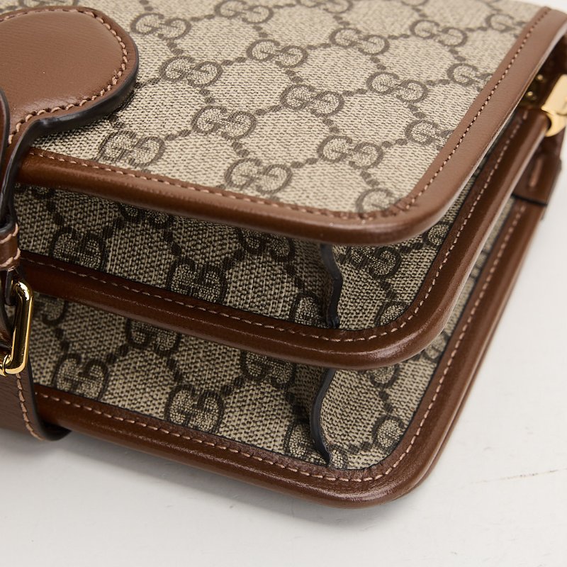 二手Gucci retro馬鞍郵差包/棕色-6