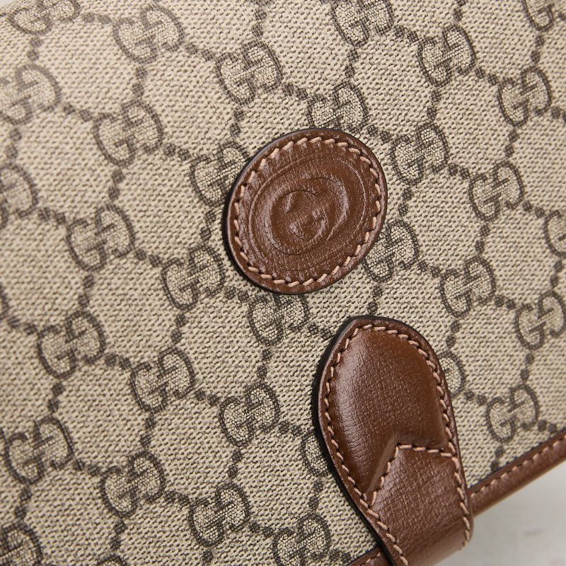 二手Gucci retro馬鞍郵差包/棕色-11