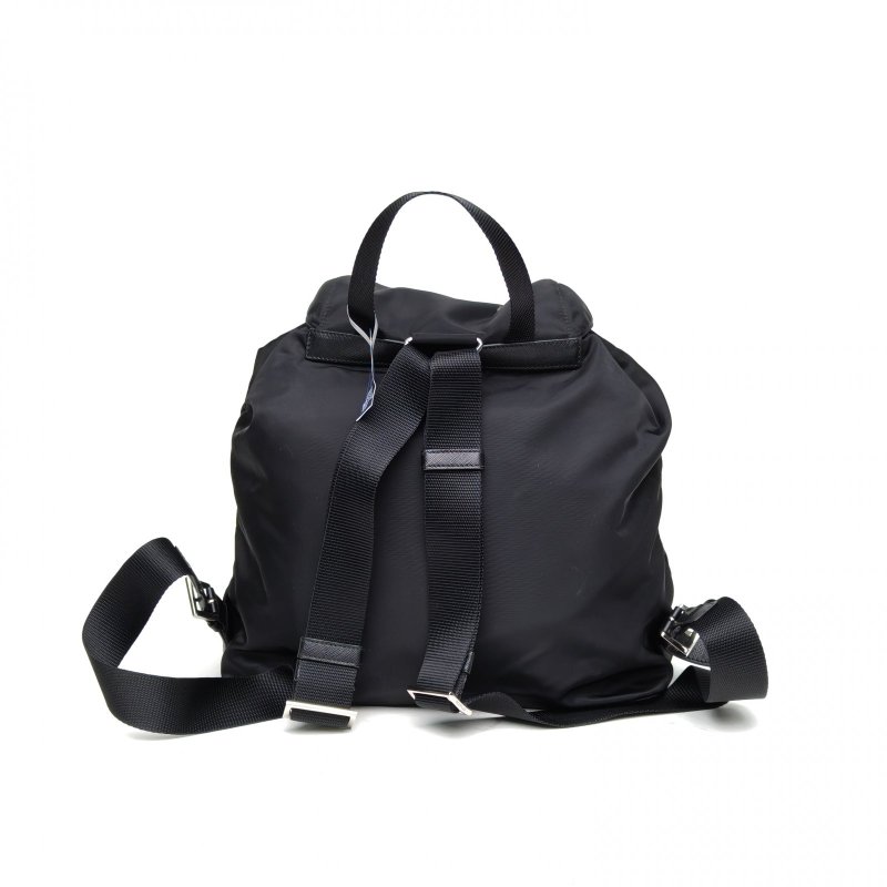 PRADA 黑色尼龍Re-Nylon雙肩包中號30肩背包-2