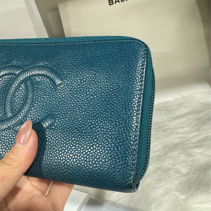 Chanel 荔枝拉鍊長夾-5