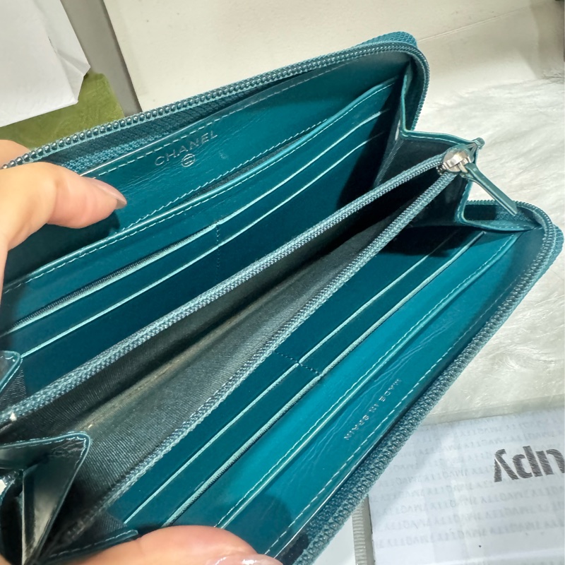 Chanel 荔枝拉鍊長夾-10