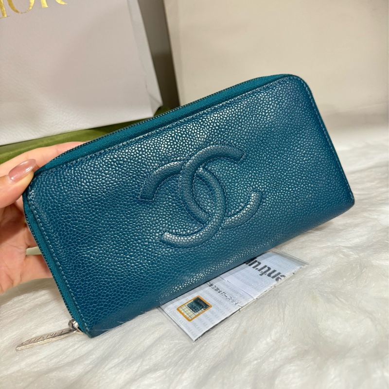 Chanel 荔枝拉鍊長夾-18