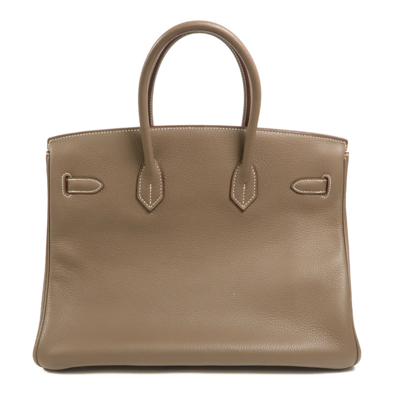 HERMES Togo皮革Birkin 35手挽袋Etoupe-1