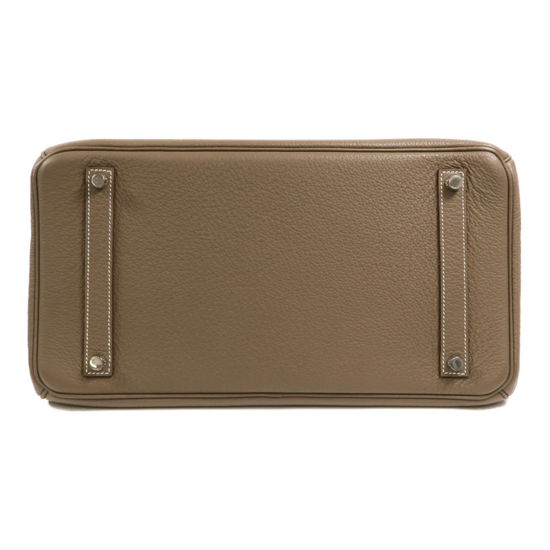 HERMES Togo皮革Birkin 35手挽袋Etoupe-3