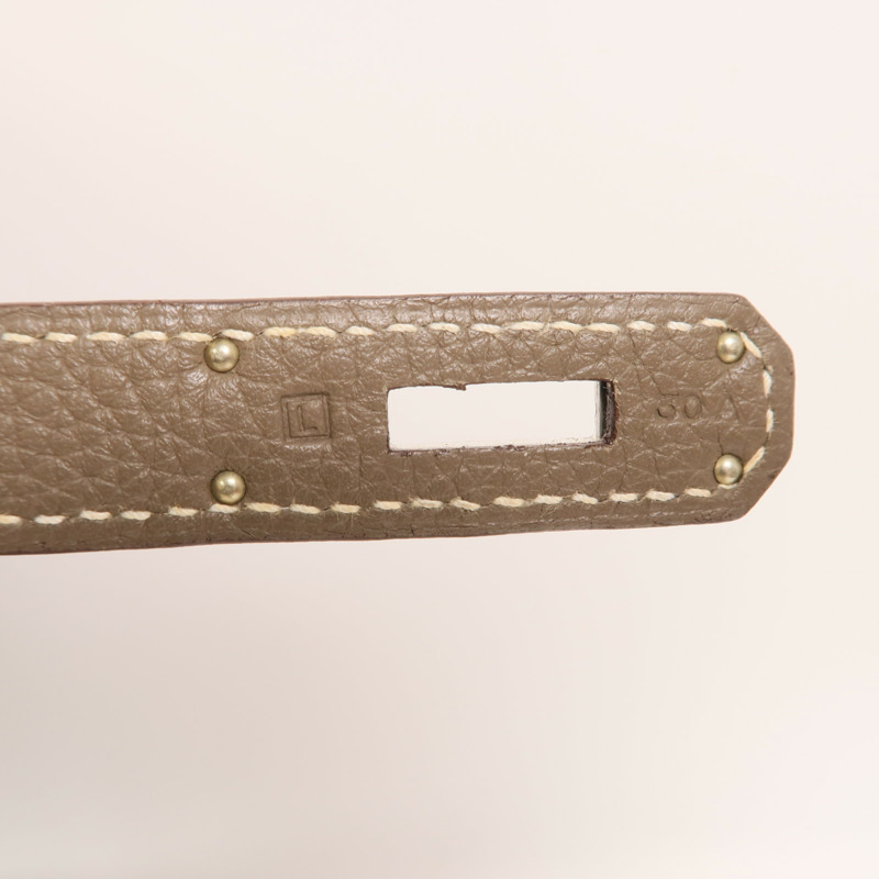 HERMES Togo皮革Birkin 35手挽袋Etoupe-6