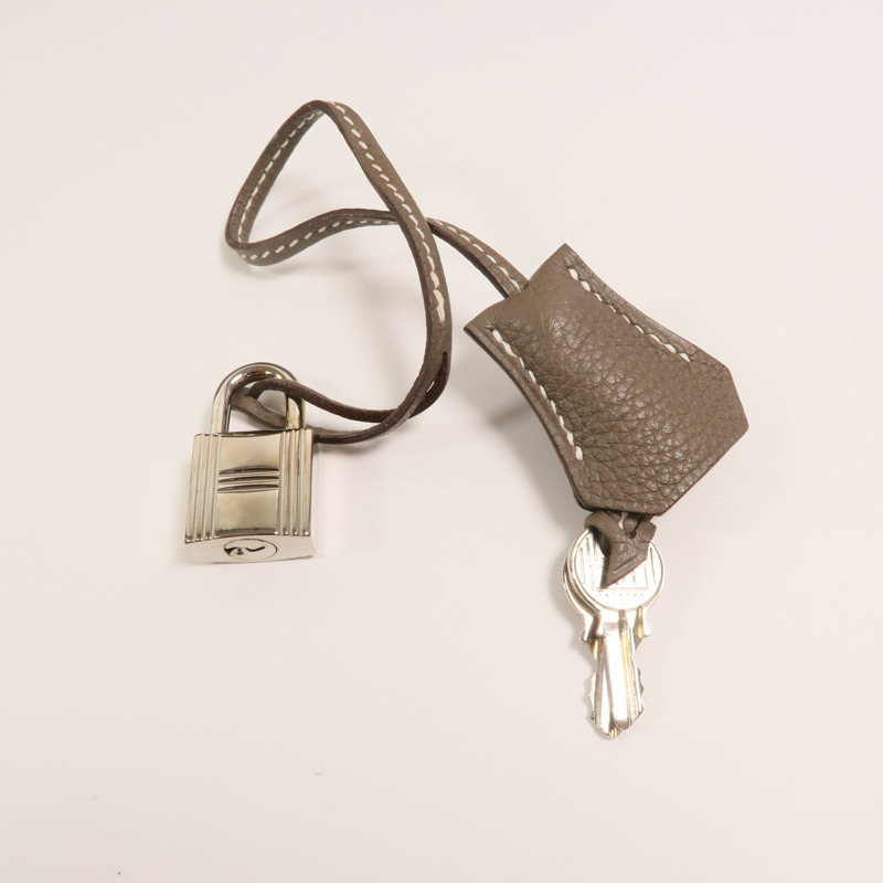 HERMES Togo皮革Birkin 35手挽袋Etoupe-9