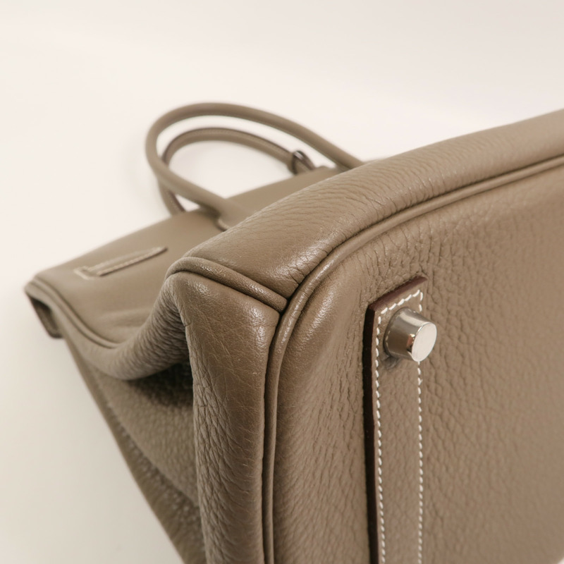 HERMES Togo皮革Birkin 35手挽袋Etoupe-15