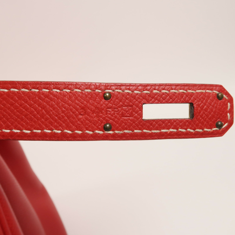 HERMES Epsom皮革Birkin 30手挽袋Rouge Casaque-6