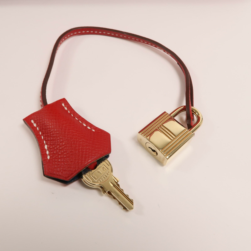 HERMES Epsom皮革Birkin 30手挽袋Rouge Casaque-9