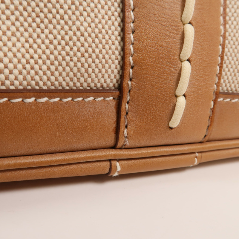 HERMES 帆布/Barenia皮革Garden Party PM手挽袋-15