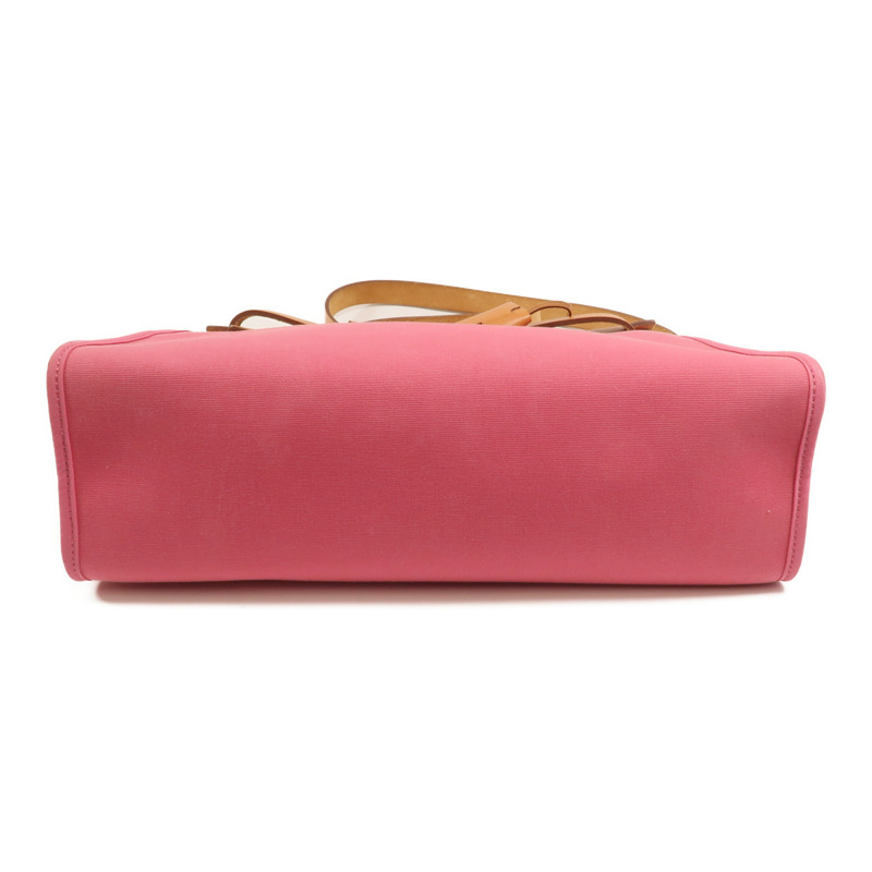 HERMES 帆布Herbag PM手挽肩背兩用袋Rose Hortensia-3