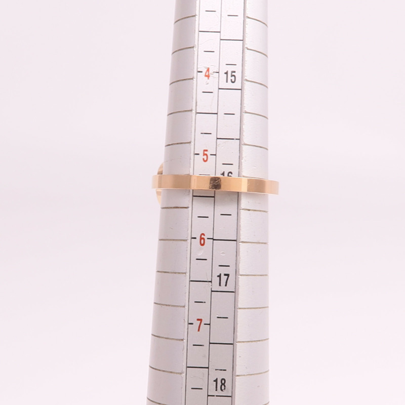 HERMES 18K玫瑰金H Bague Dancre Ring鑽石戒指-6