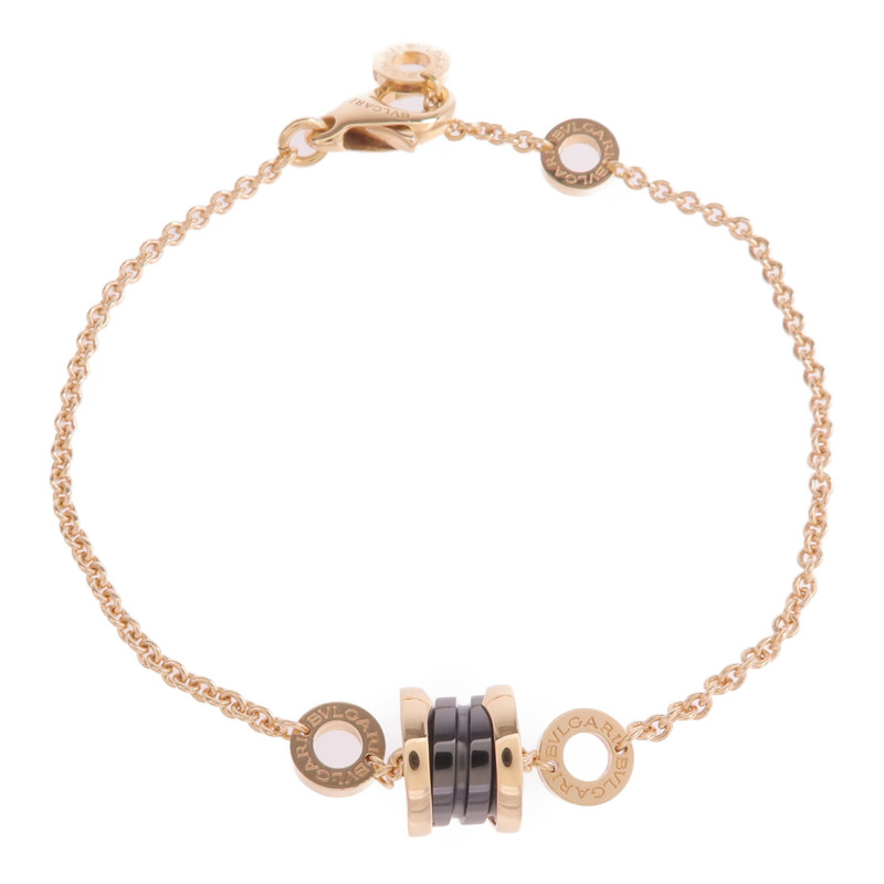 BVLGARI 18K玫瑰金/陶瓷B.zero 1 Bracelet手鏈-3