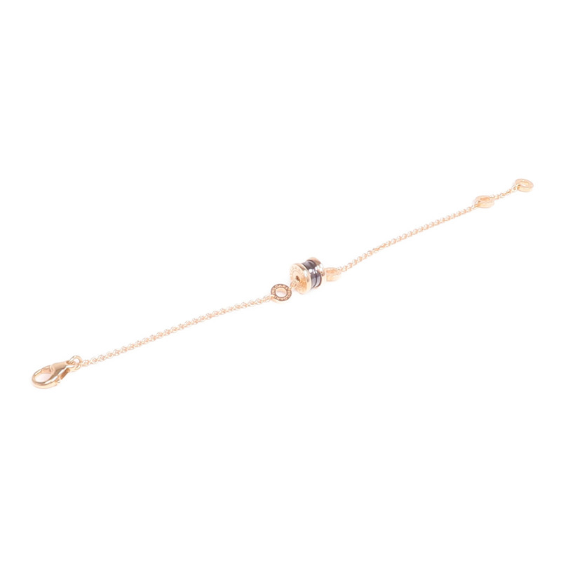 BVLGARI 18K玫瑰金/陶瓷B.zero 1 Bracelet手鏈-7