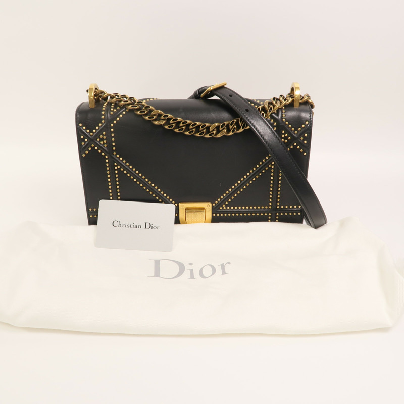 Dior 牛皮皮革Diorama鏈帶肩背袋-11