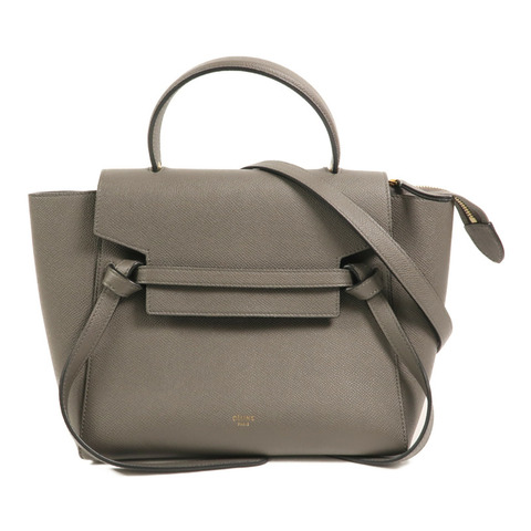 CELINE 牛皮皮革Micro Belt Bag手挽肩背兩用袋