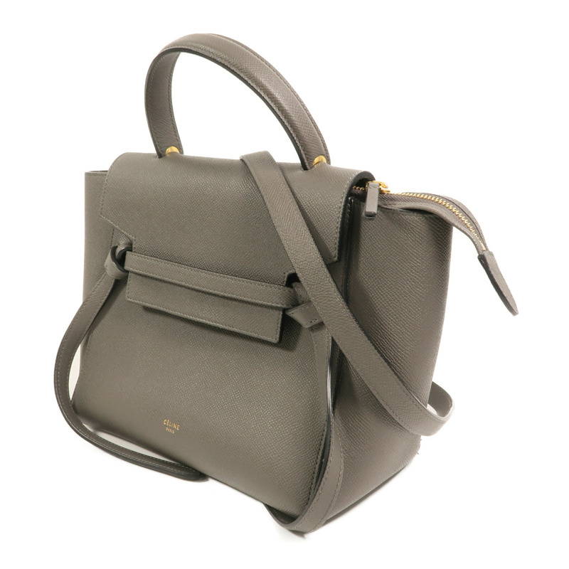 CELINE 牛皮皮革Micro Belt Bag手挽肩背兩用袋-2