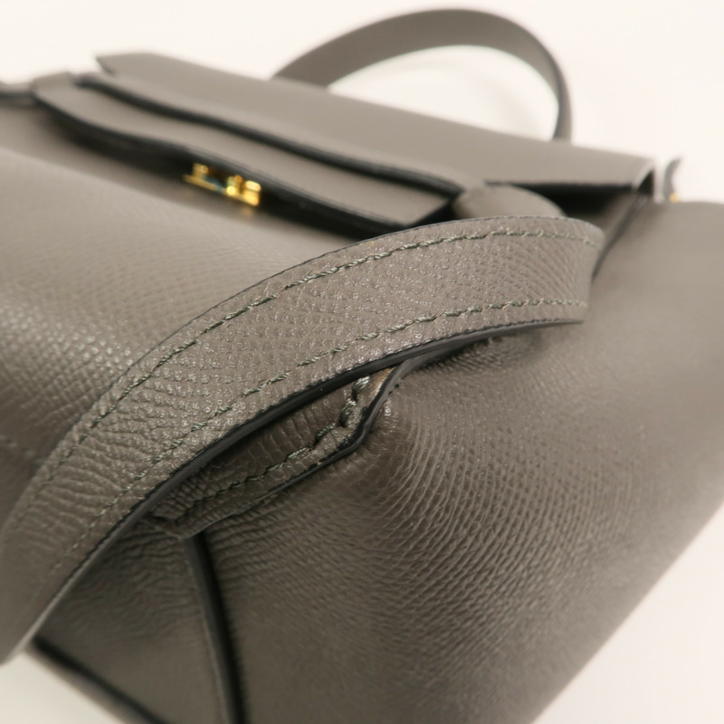 CELINE 牛皮皮革Micro Belt Bag手挽肩背兩用袋-10