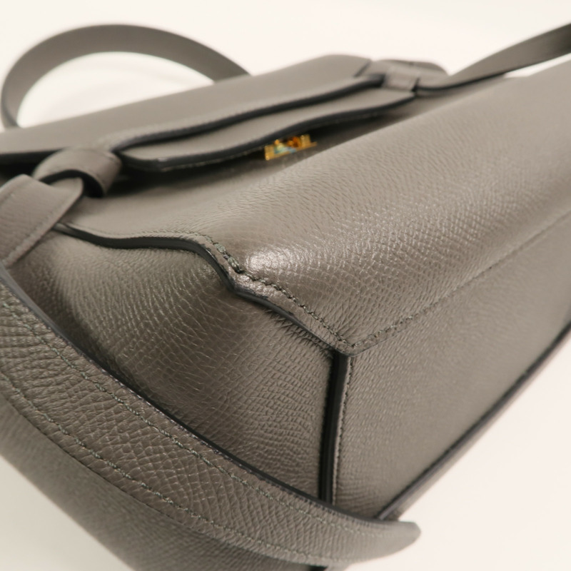 CELINE 牛皮皮革Micro Belt Bag手挽肩背兩用袋-11