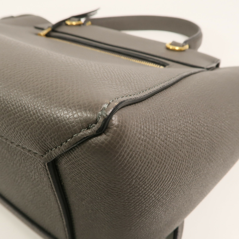 CELINE 牛皮皮革Micro Belt Bag手挽肩背兩用袋-12