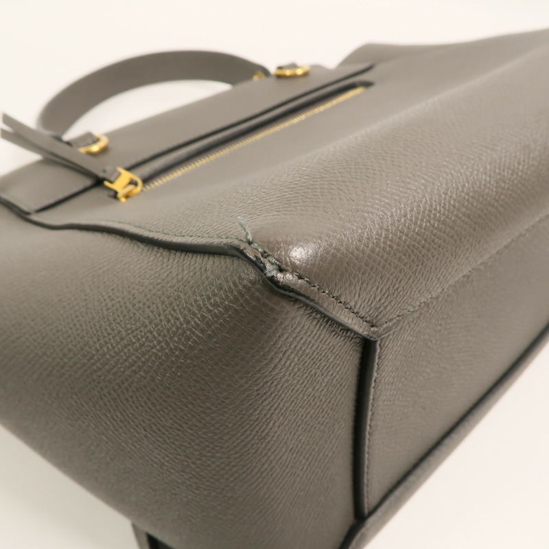 CELINE 牛皮皮革Micro Belt Bag手挽肩背兩用袋-13