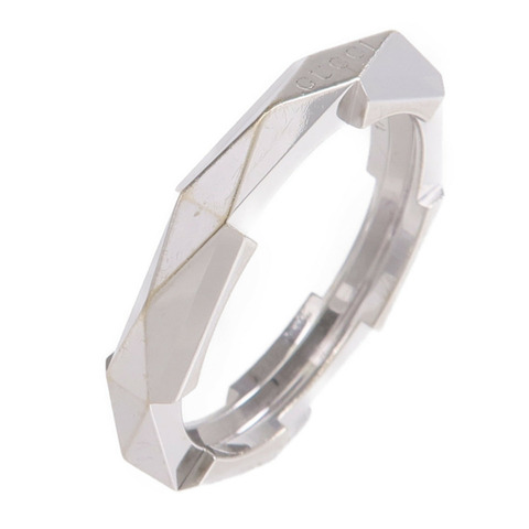 GUCCI 18K白金Link To Love Ring戒指