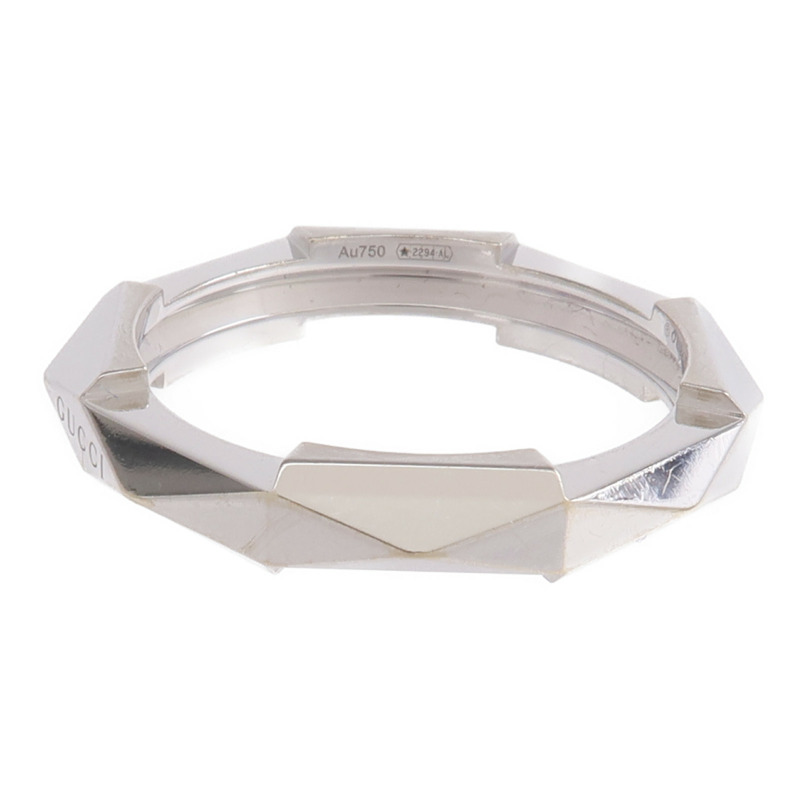 GUCCI 18K白金Link To Love Ring戒指-2