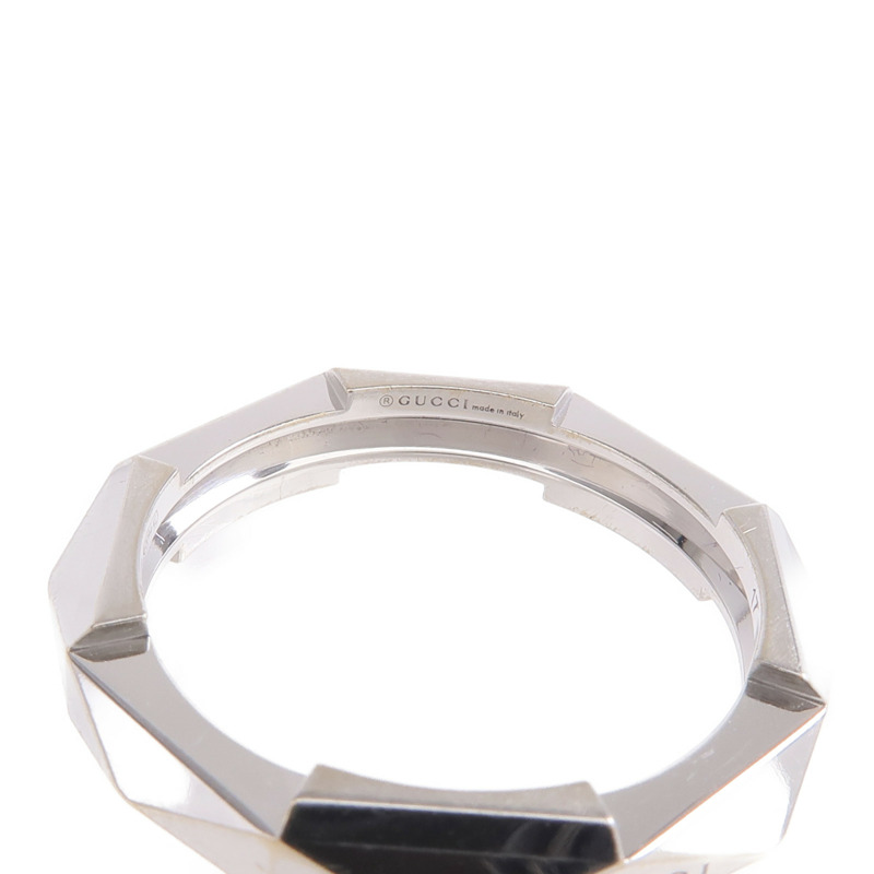 GUCCI 18K白金Link To Love Ring戒指-4