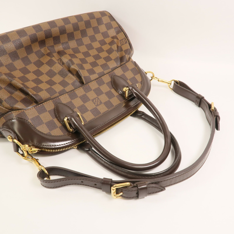 LOUIS VUITTON Damier Trevi金扣手挽肩背兩用袋-7