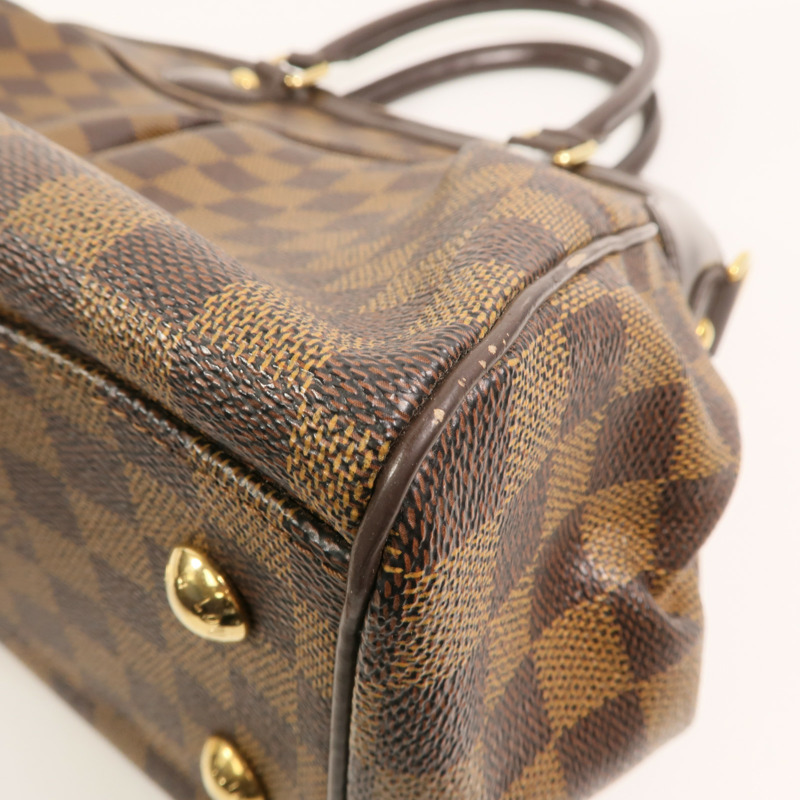 LOUIS VUITTON Damier Trevi金扣手挽肩背兩用袋-11