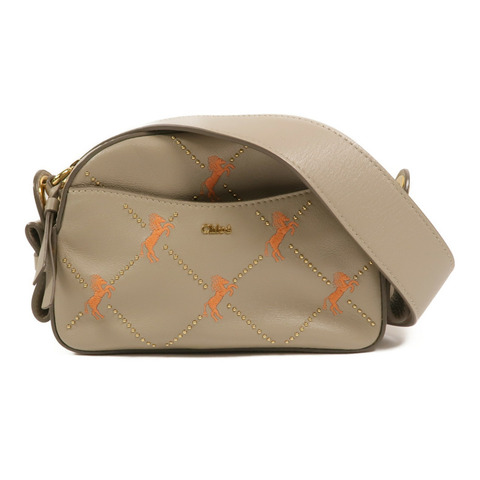 Chloe 牛皮皮革Mini Signature肩背袋
