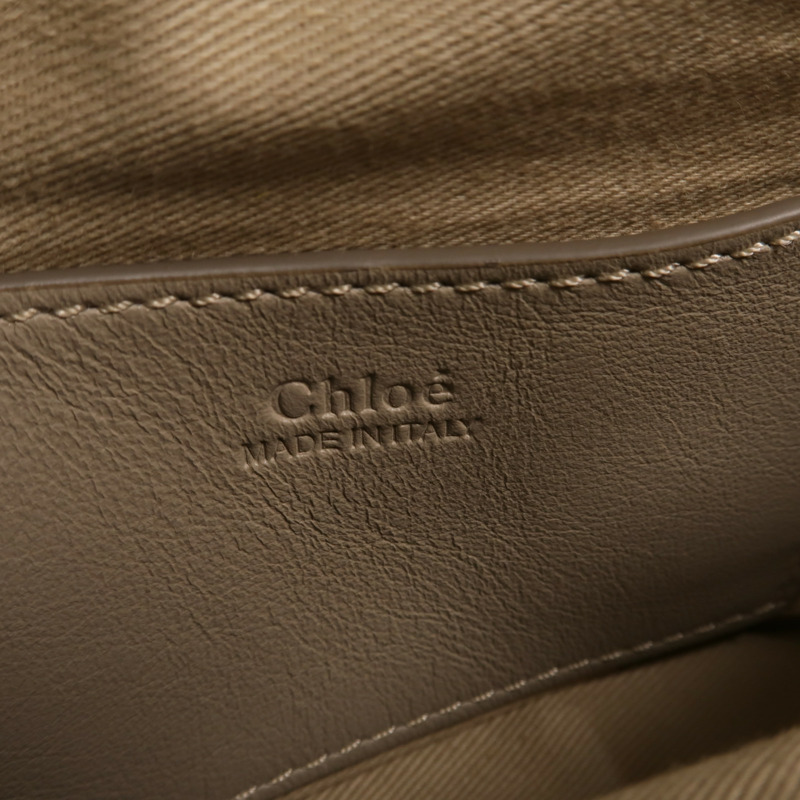 Chloe 牛皮皮革Mini Signature肩背袋-5