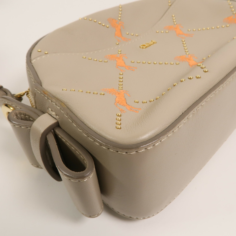 Chloe 牛皮皮革Mini Signature肩背袋-11