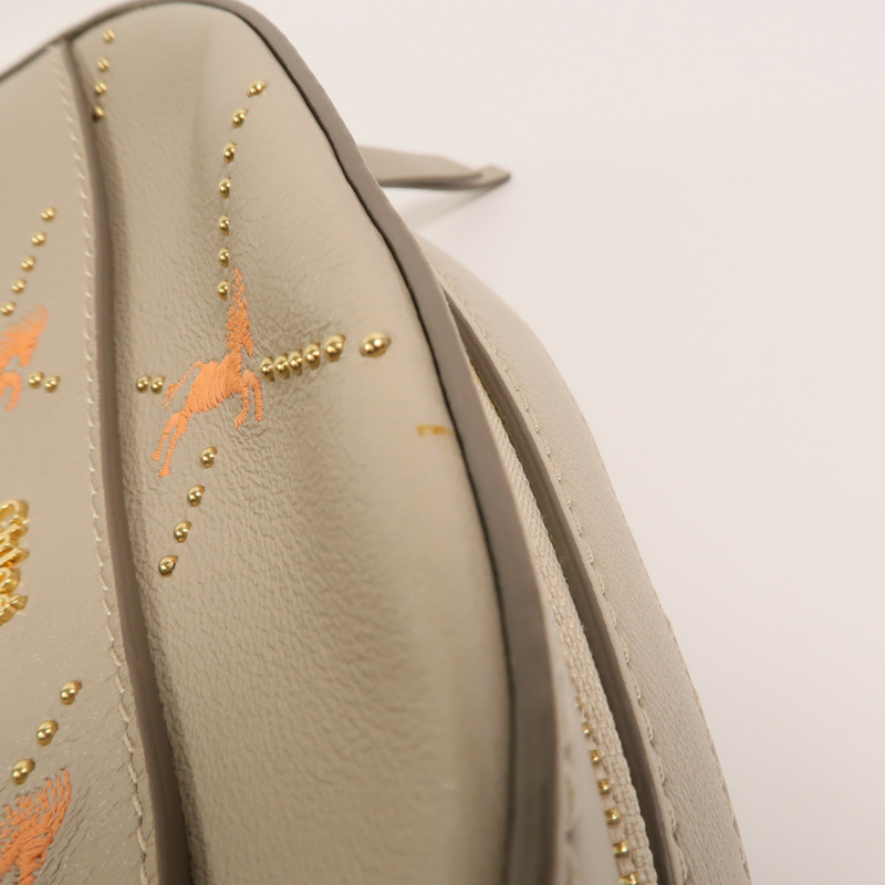 Chloe 牛皮皮革Mini Signature肩背袋-14