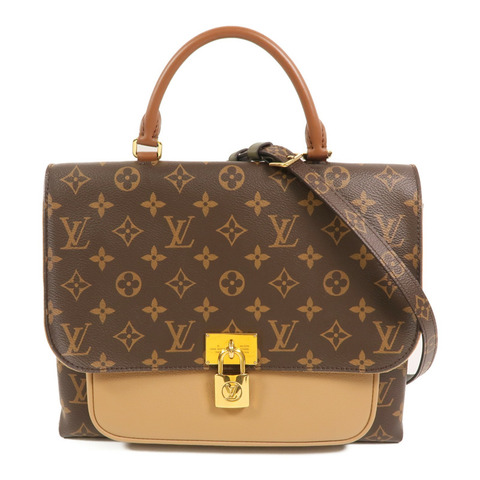 LOUIS VUITTON Monogram Marignan金扣手挽肩背兩用袋