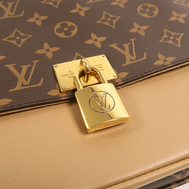 LOUIS VUITTON Monogram Marignan金扣手挽肩背兩用袋-8