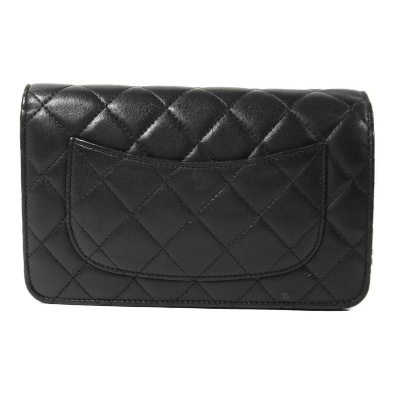 CHANEL 羊皮皮革WOC Wallet On Chain鏈帶肩背袋-1