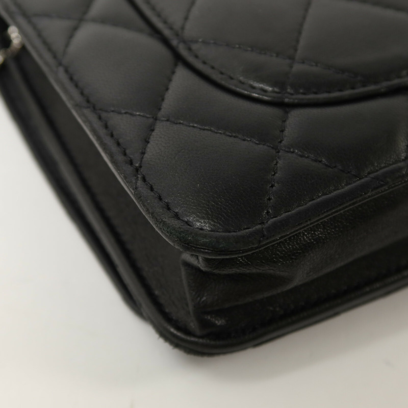CHANEL 羊皮皮革WOC Wallet On Chain鏈帶肩背袋-13