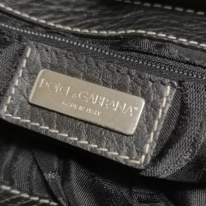 【D&G絕版中古】 Dolce & Gabbana 玫瑰碎花拼接腋下包-6