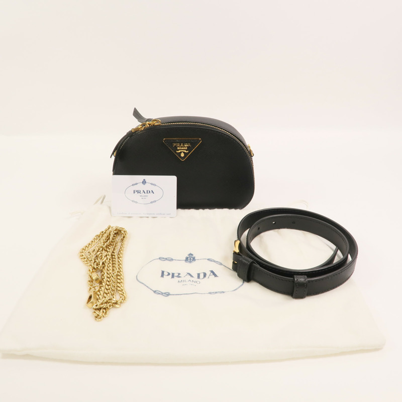 PRADA 牛皮皮革Belt Bag腰包-10