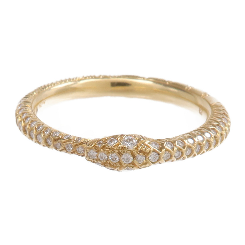 GUCCI 18K黃金Ring鑽石戒指-1