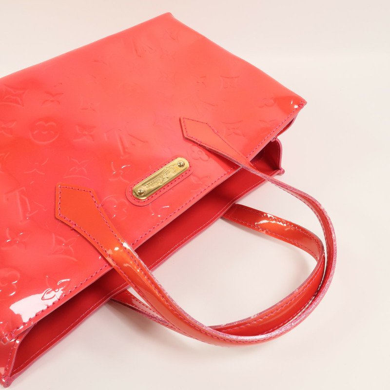 LOUIS VUITTON Monogram Vernis Wilshire PM手挽袋-7
