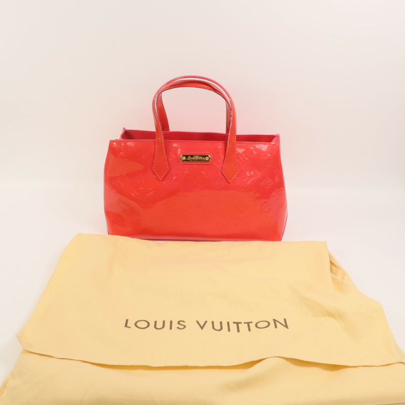 LOUIS VUITTON Monogram Vernis Wilshire PM手挽袋-9
