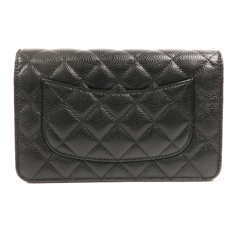 CHANEL 牛皮皮革WOC Wallet On Chain鏈帶肩背袋-1