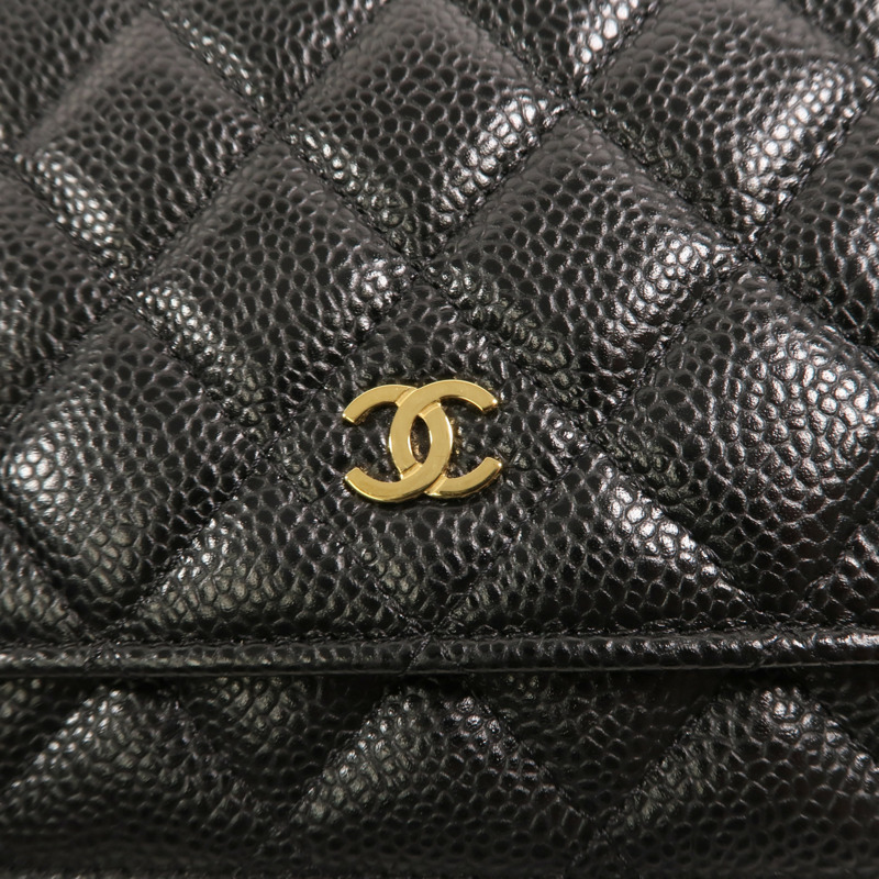 CHANEL 牛皮皮革WOC Wallet On Chain鏈帶肩背袋-8