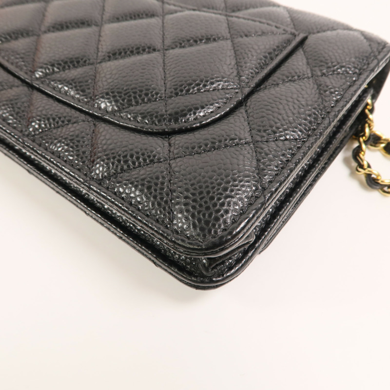 CHANEL 牛皮皮革WOC Wallet On Chain鏈帶肩背袋-13