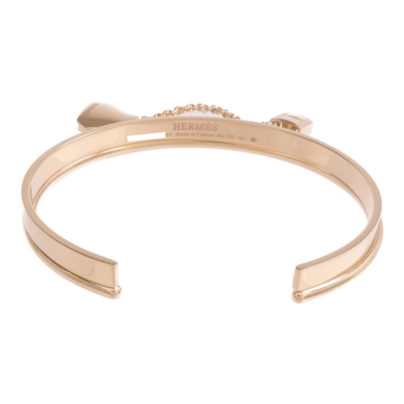 HERMES 18K玫瑰金Double Kelly Clochette Jonc手鐲-2