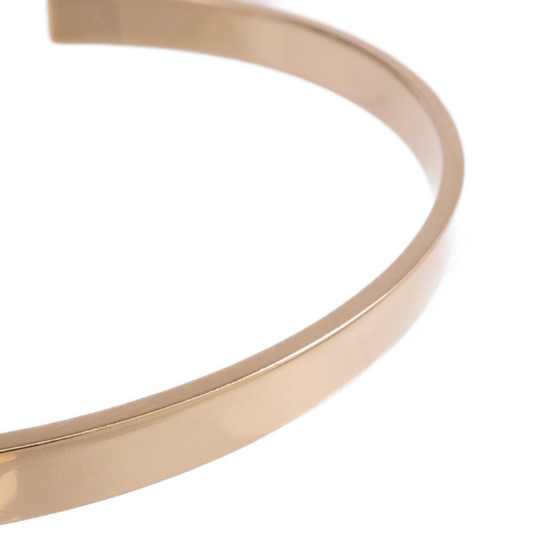 HERMES 18K玫瑰金Double Kelly Clochette Jonc手鐲-7