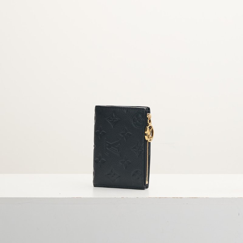 二手Lv Lisa短夾/黑壓紋 晶片款-2