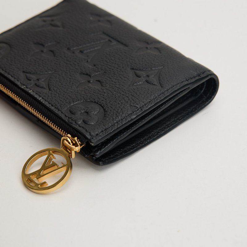 二手Lv Lisa短夾/黑壓紋 晶片款-5